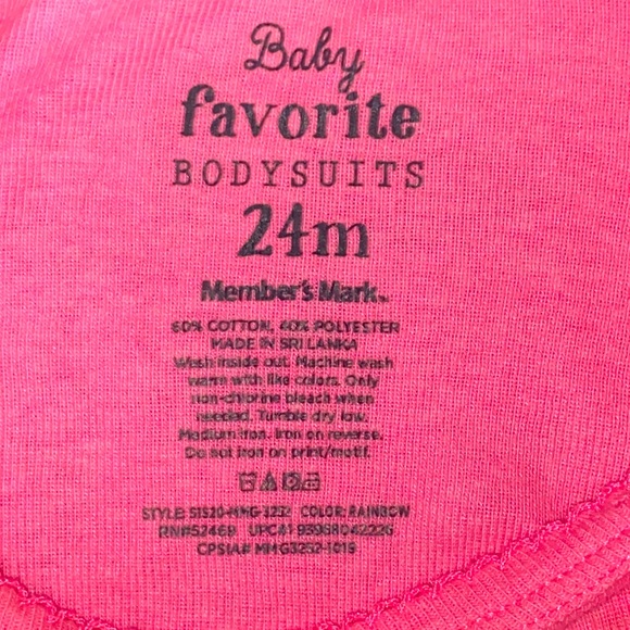 Baby Favorite Bodysuits Pink One Piece Carter’s Pink & White Stripes Hoodie Sz 1 - Picture 5 of 11